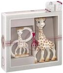 Sophie la Girafe Geschenkset Geburt Sophie die Giraffe + Bei&szlig;ring
