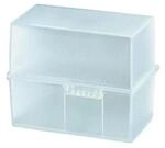 HAN Karteibox f&uuml;r 400 Karten DIN A6, PS, 165 x 128 x 96 mm, transluzent klar