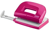 NOVUS 025-0600 Locher E 210 fresh, bis 10 Blatt fresh pink/grau, Anschlagschiene