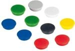 Franken Haftmagnet, Haftkraft: 1.500 g, Durchm. 38 mm, farbig sortiert 10 St&uuml;ck