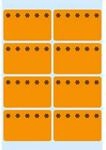 HERMA Tiefk&uuml;hletiketten, 26 x 40 mm, leuchtorange