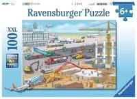 RAVENSBURGER 10624 Kinderpuzzle Baustelle am Flughafen