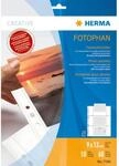 HERMA Fotophan Fotosichth&uuml;llen, 9 x 13cm quer, wei&szlig;, 10 H&uuml;llen