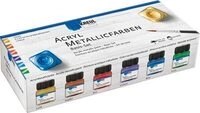 C.KREUL 77600 KREUL Acryl Metallicfarben Basis Set 6 x 20 ml