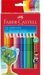 BRUNNEN 5719024 Faber-Castell Buntstift Jumbo Grip, 12 St&uuml;ck