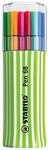 Premium-Filzstift - STABILO Pen 68 - 15er Single-Pack - mit 15 verschiedenen...