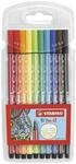 Premium-Filzstift - STABILO Pen 68 - 10er Pack - mit 10 verschiedenen Farben
