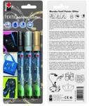 Marabu Textil Paintglitter, 3 St&uuml;ck