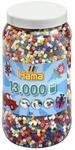HAMA 267 - 2110 B&uuml;gelperlen Dose mit circa 13.000 Perlen, 10 Farben gemischt