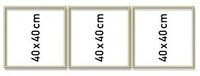 SCHIPPER 605150706 MNZ - Malen nach Zahlen Alurahmen Triptychon 40 x 120 cm