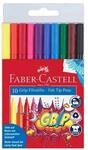 Faber-Castell Filzstift Grip Colour Marker 10er Kunststoffetui