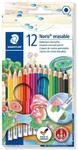 STAEDTLER&reg; Noris&reg; 144 50 Radierbarer Buntstift, Kartonetui mit 24 Buntstiften...