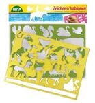 LENA&reg; Zeichenschablone Pferde und Katzen