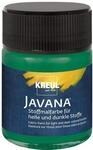 KREUL 91965 Javana Stoffmalfarbe f&uuml;r helle und dunkle Stoffe Dunkelgr&uuml;n 50 ml