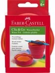 Faber-Castell Wasserbecher Clic&Go, rot