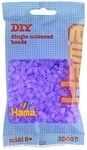 HAMA 207-74 Perlen-Beutel 1000 St&uuml;ck, transparent Flieder
