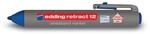 edding 12 Retract Whiteboardmarker, 1.5-3mm, blau