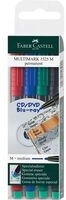 FABER-CASTELL 152604 Marker MULTIMARK non-permanent M 4er Etui