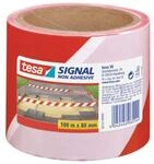 tesa Signal Absperrband rot/wei&szlig; 100mx80 mm nicht klebend