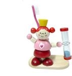 Hess Zahnputzuhr Prinzessin aus Holz 2 bis 3 Min. mit Halter