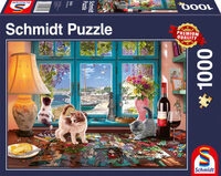 SCHMIDT SPIELE 58344 Am Puzzletisch