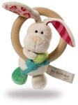 NICI 37433 Holzgreifring Hase Tilli mit Glocke