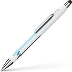 SCHNEIDER 138702 Kugelschreiber Epsilon Touch wei&szlig;-blau, Mine 755 XB blau