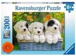 Ravensburger 12765 Kinderpuzzle 200 XXL Teile - Kuschelige Welpen