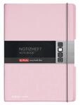 Herlitz Notizheft PP A4 Flex Pastell rose kariert