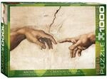 Eurographics Puzzle 1000 Die Erschaffung Adams (Detail) von Michelangelo