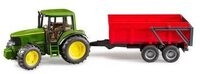 BRUDER 02057 John Deere 6920 mit Wannenkippanh&auml;nger (rot)