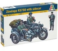 ITALERI 510000317 1:35 Motorrad-Gespann Z&uuml;ndapp