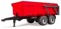 BRUDER 02211 Wannenkippanh&auml;nger mit Automatikr&uuml;ckwand (rot)