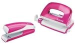 Leitz Set Locher und Heftger&auml;t Mini NeXXt WOW pink-metallic