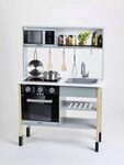 KLEIN 7199 Spielzeugk&uuml;che, Miele, Holz (MDF), wei&szlig;, midi
