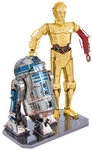 FASCINATIONS 502667 Metal Earth: Star Wars Set C-3PO + R2-D2
