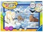 Ravensburger 28909 CreArt, Malen nach Zahlen Kinder - Tiere der Arktis