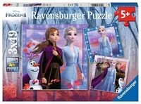 RAVENSBURGER 05011 Kinderpuzzle - Frozen 2, Die Reise beginnt 3x49 Teile