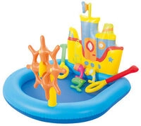 BESTWAY 52211 Planschbecken Wasserspielcenter Spielboot "Schlepper", 140 x 130 x 104