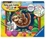 Ravensburger 28698 CreArt, Malen nach Zahlen Kinder - Niedliche Faultiere