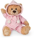 HERMANN TEDDY 91386 Schlafanzugb&auml;r rosa 30 cm