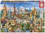 Educa Puzzle - Europe Landmarks, 2000 Teile