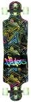 Authentic Sports Longboard ABEC 7, No Rules NEON, mit Leuchtrollen