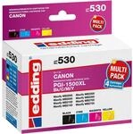 edding 530 Canon PGI-1500XLBK/C/M/Y Multipack 4