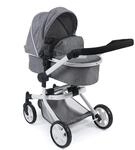 Bayer Chic Kombi-Puppenwagen "MIKA", Jeans Grey