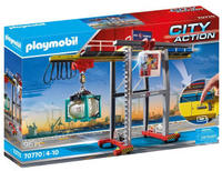 PLAYMOBIL 70770 Portalkran mit Containern