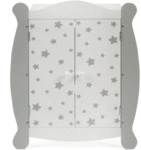 CHIC2000 519 95 Puppen-Kleiderschrank, Stars grey