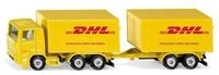 SIKU 1694 DHL Lkw mit Anh&auml;nger