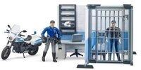 BRUDER 62732 bworld Polizeistation mit Polizeimotorrad