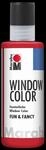 Marabu 40604031 Marabu Window Color fun & fancy Kirschrot 031, 80 ml